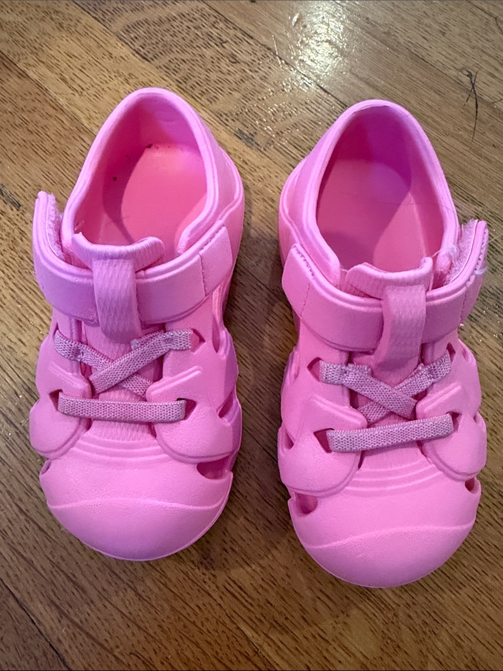 Stride Rite Bright Pink Closed-Toe Water Sandals